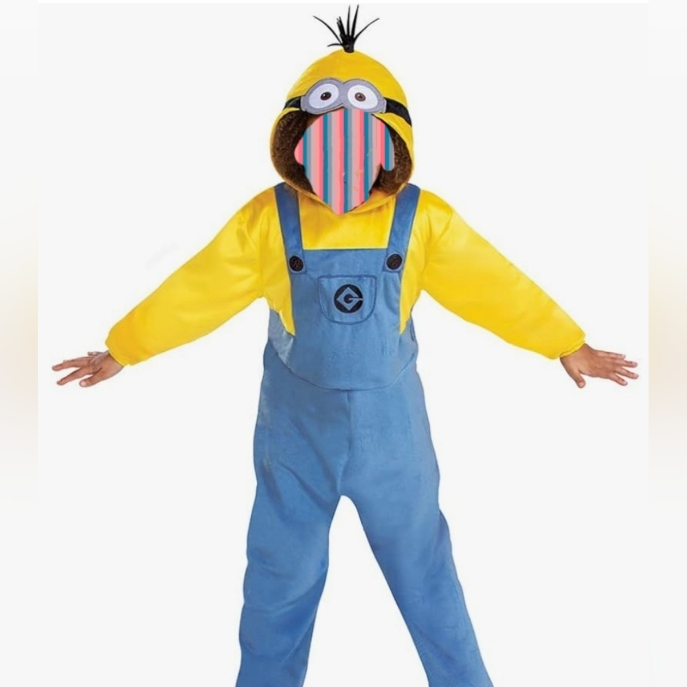 KEVIN THE MINION LEGEND Hooded Overall Costume C327